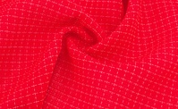 Vintage Wolle Polyester Rot