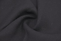 Mantelstoff aus Wolle Schwarz
