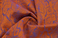 Jacquard Baumwolle Kupfer Blau