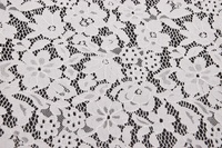Spitze Weiß mit Elasthan