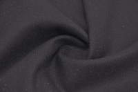 Mantelstoff aus Wolle Schwarz