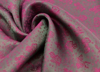 Futtertaft Floral Pink Grün
