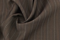 Schurwolle / Mohair Streifen Braun / Orange