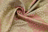 Jacquard aus Polyester Grün Rosa
