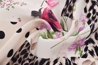 Seide Print Bunt
