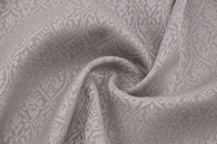 Wollsatin gemustert Grau / Silber