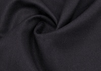 Wollflanell mit Elasthan Schwarz