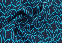Jacquard Baumwolle Viskose Blau Marine