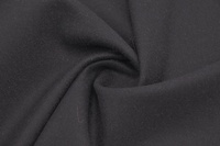 Mantelstoff aus Wolle Schwarz