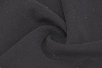 Mantelstoff aus Wolle Schwarz