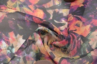 Seidenchiffon Gemustert