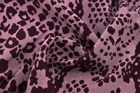 Seide Print Violett crashed