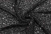 Paillettenstoff Schwarz