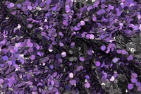 Paillettenstoff Lila