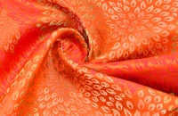 Jacquard aus Polyester Pink Grün Gold