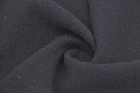 Mantelstoff aus Wolle Schwarz