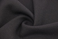 Mantelstoff aus Wolle Schwarz