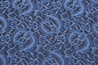 Spitze aus Viskose Taubenblau