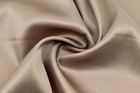 Seidensatin mit Elasthan Schlamm