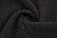 Mantelstoff aus Wolle Schwarz