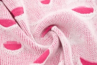 Doppellagiger Ajour-Strick Pink