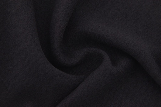 Mantelstoff 100% Wolle Schwarz