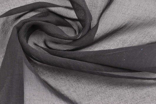 Seidenchiffon Schwarz