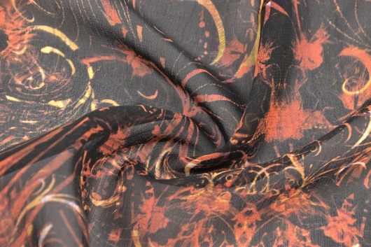 Seidenchiffon Gemustert