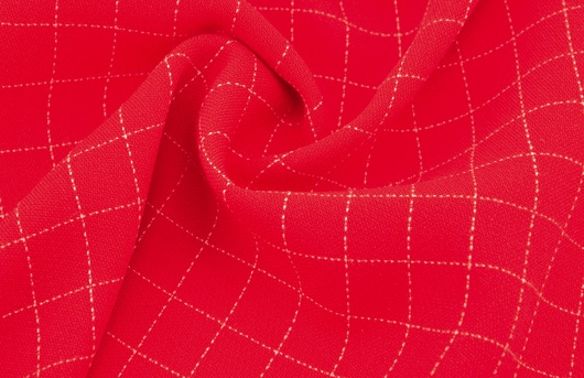 Vintage Wolle Polyester Rot