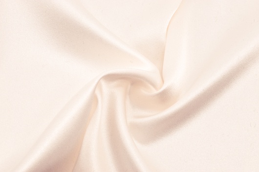Satinseide Uni Perlweiß