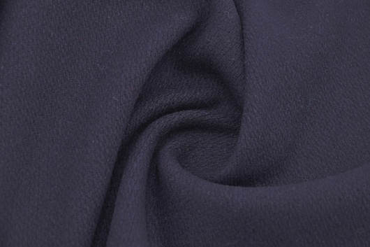 Mantelstoff aus Wolle Schwarz