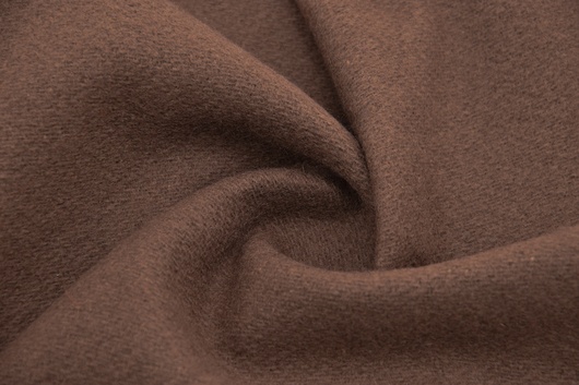 Mantelstoff aus Wolle Taupe