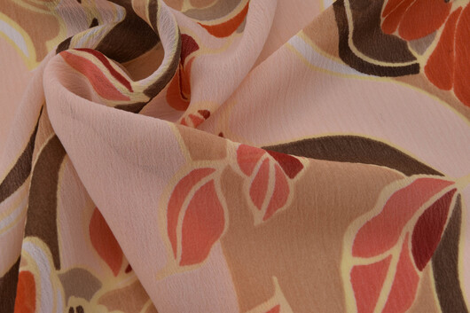 Polyesterprint Chiffon gedreht