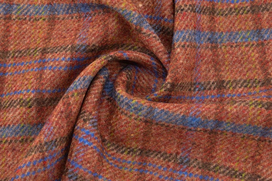 100% Merino Wolle "Made in Italy" Kariert