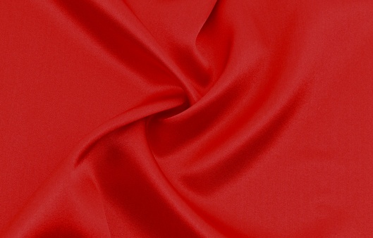 Satinseide Uni Rot