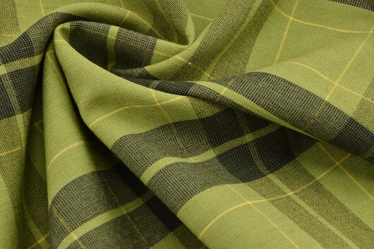 Leinenmischung gemustert