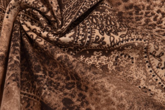 Baumwollstretch gemustert gedreht