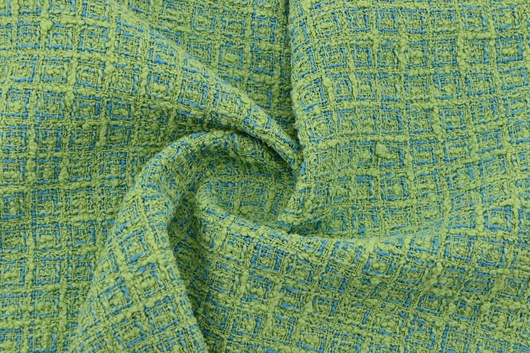Baumwolle Struktur Grün Petrol