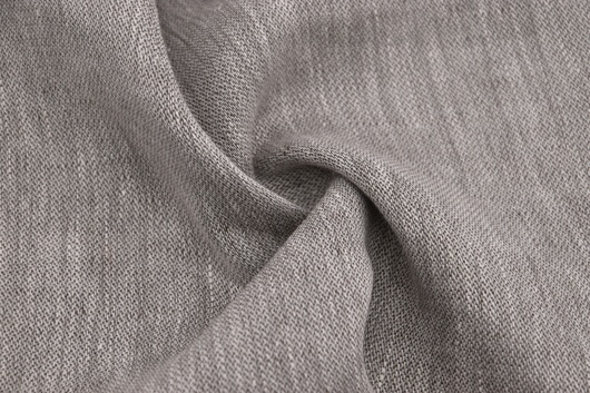 Leinenstoff Weiß Grau