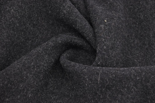 Mantelstoff aus Wolle Anthrazit