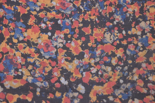 100% Seide gemustert