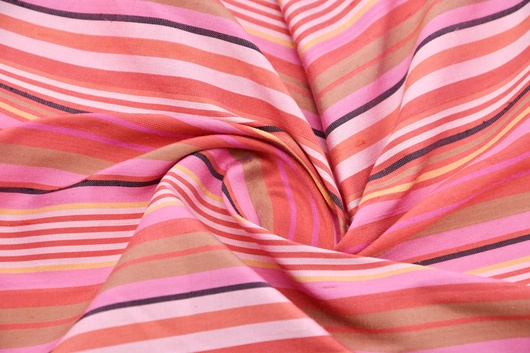 Dupionseide gemustert Pink Rosa