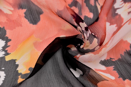 Seidenchiffon Gemustert