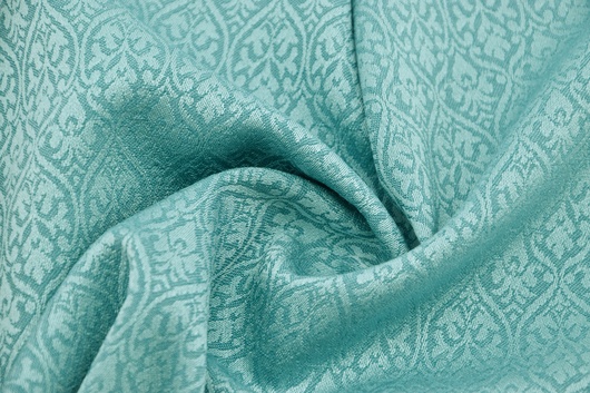 Wollsatin gemustert Dunkelmint