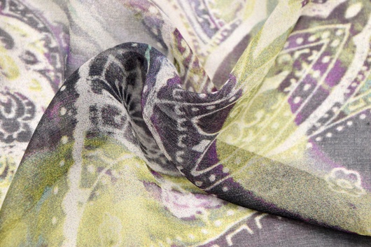 Seidenchiffon Gemustert