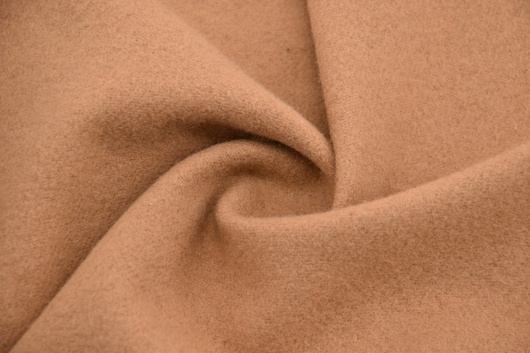 Mantelstoff aus Wolle Camel