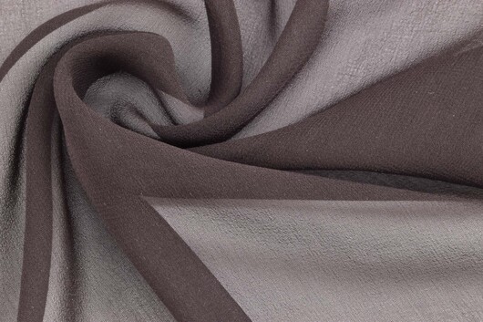 Seidenchiffon Dunkelbraun