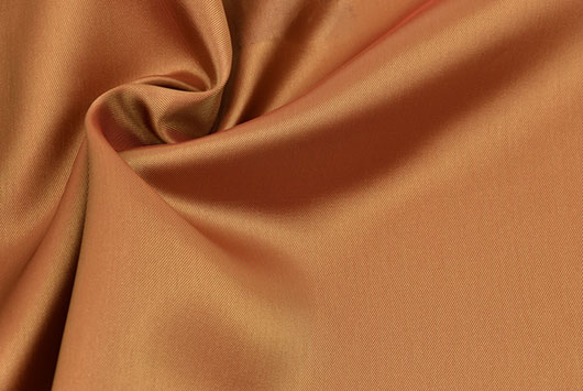 Taft Changieren  orange gedreht