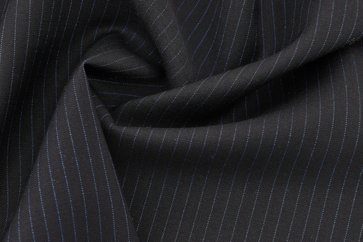 Schurwolle mit Elasthan Blau