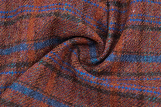 100% Merino Wolle "Made in Italy" Kariert